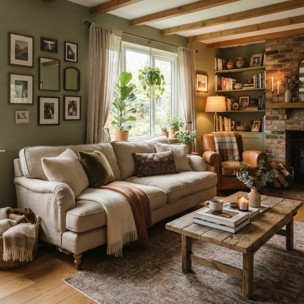 A cozy, welcoming home interior